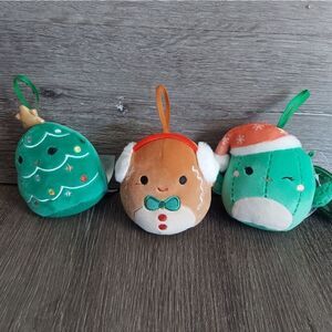 Squishmallows Plush Christmas Ornaments